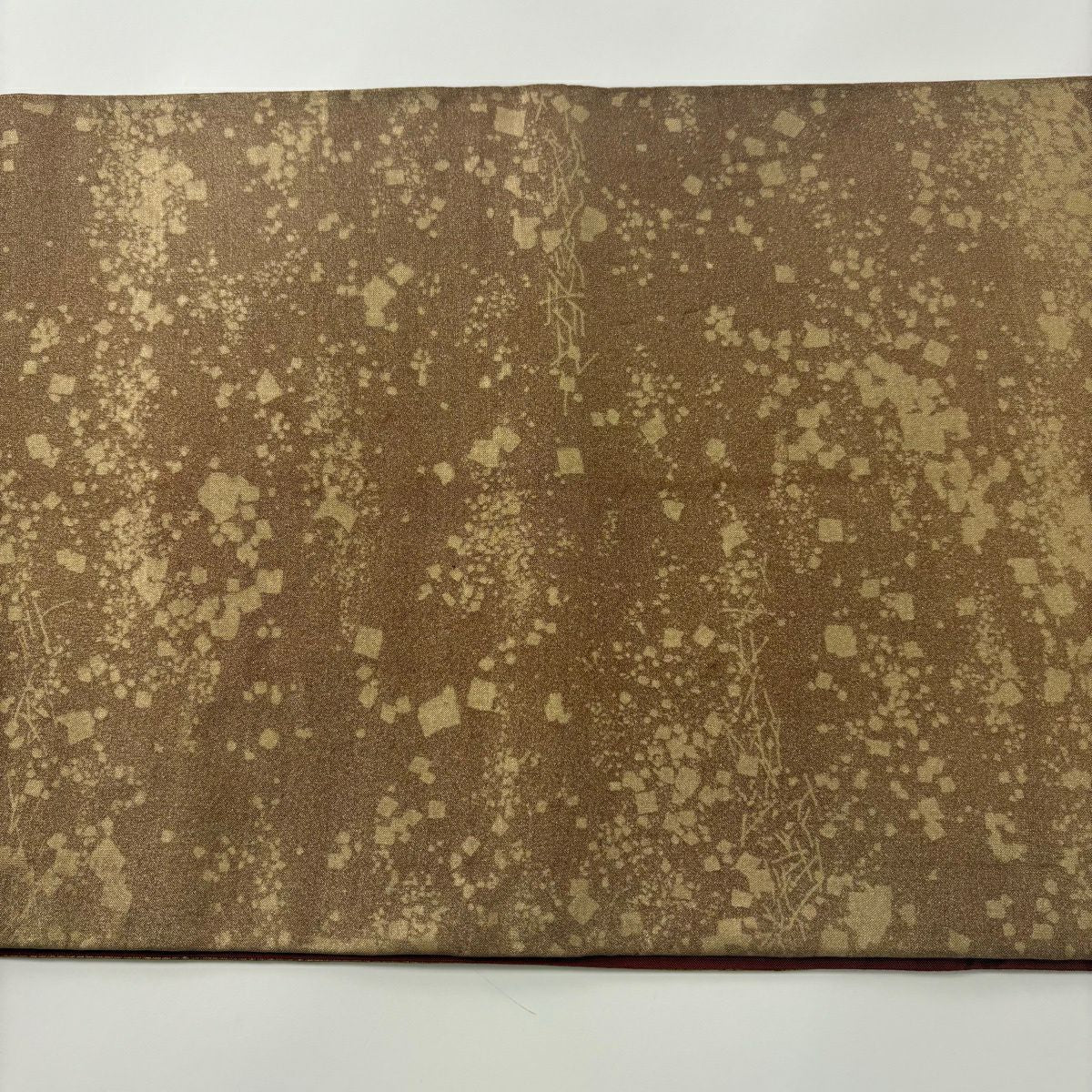 【美品】 袋帶 秀品級 關西仕立 雪白牡丹 龜甲刺繡 金銀彩 金茶 お太鼓柄 純蠶絲