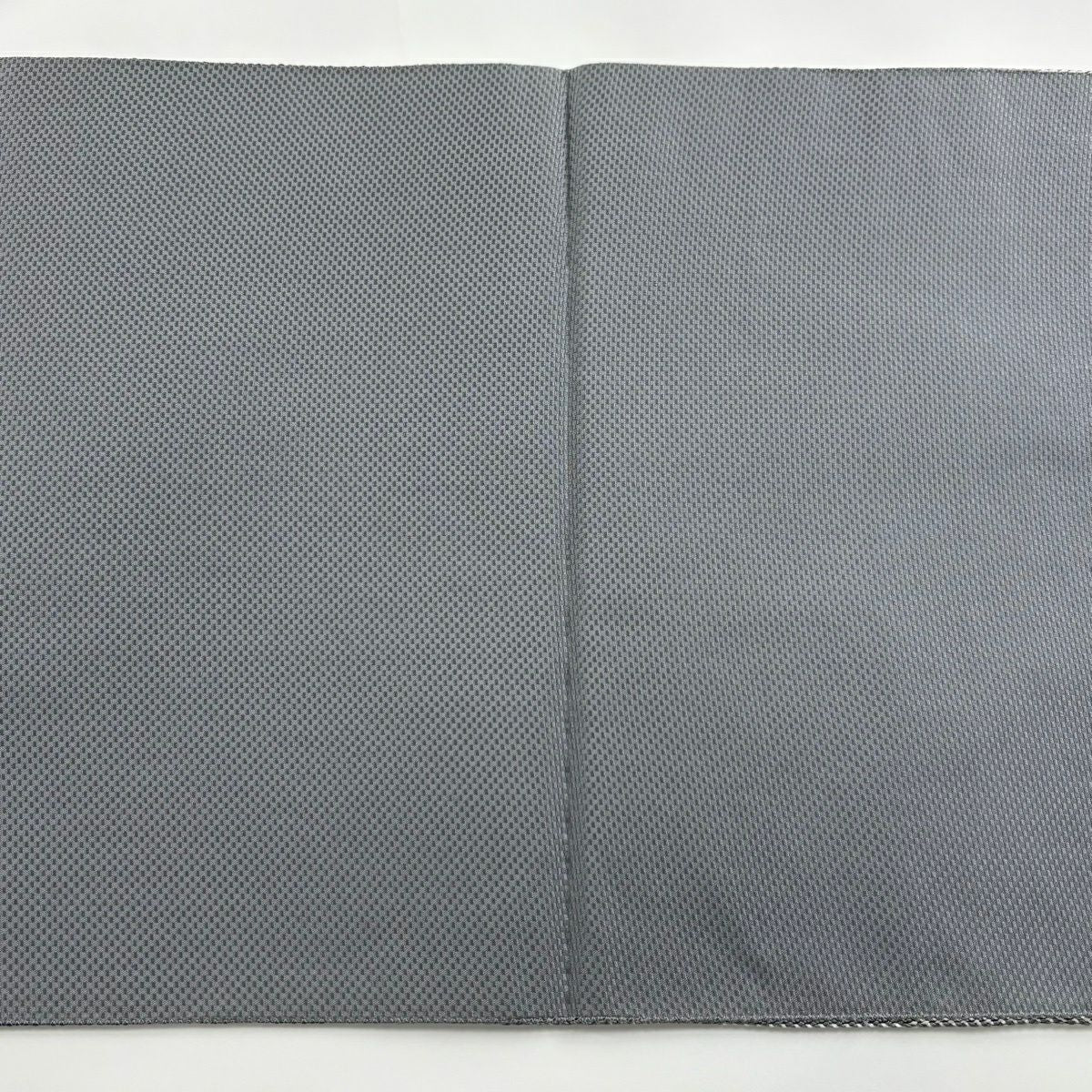【美品】 袋帶 秀品級 縞 灰 全通 純蠶絲