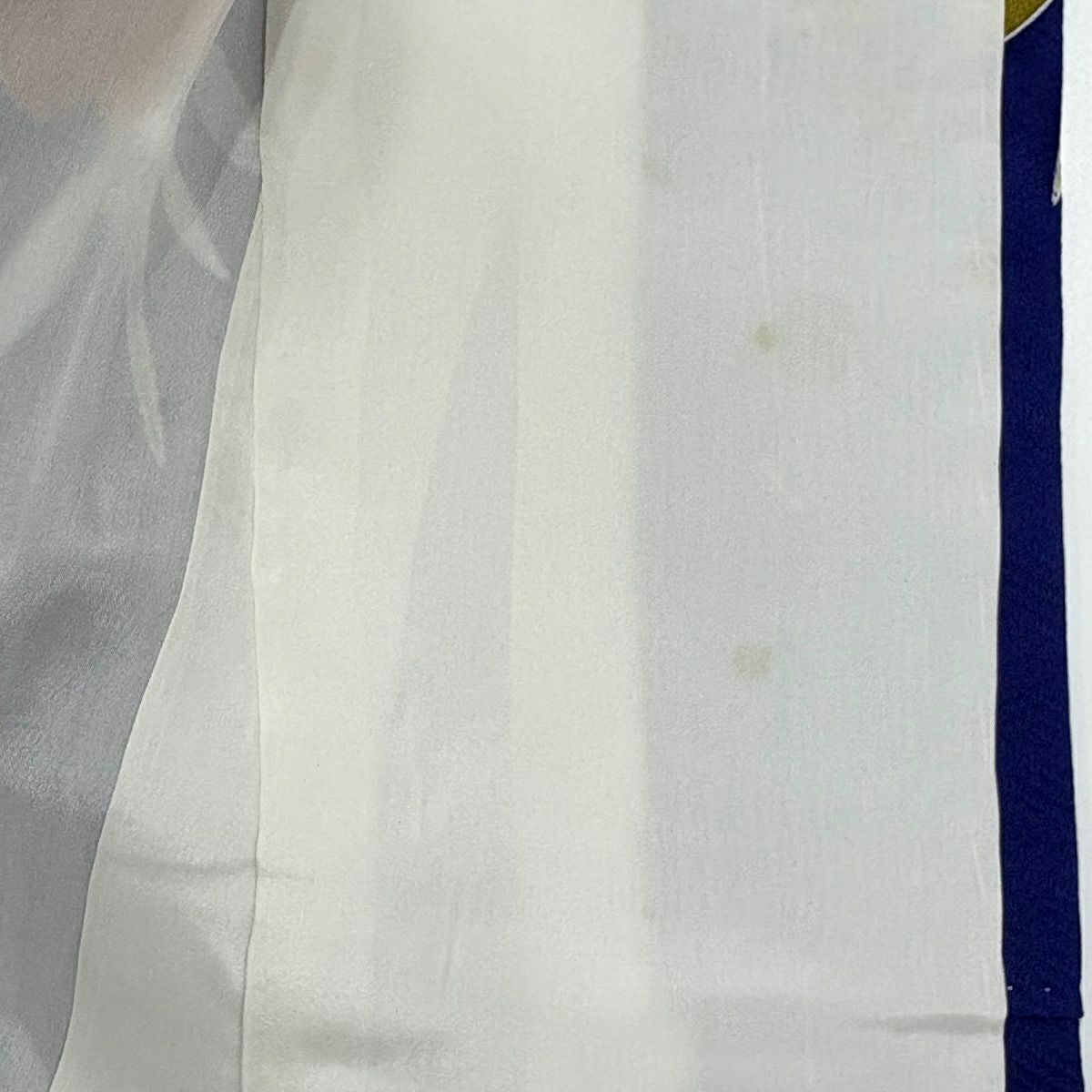 振袖禮服 身長161cm 袖長66.5cm M 雙層 袋帶全套 菊花 八ツ橋 刺繡 青紫 純蠶絲 名品級