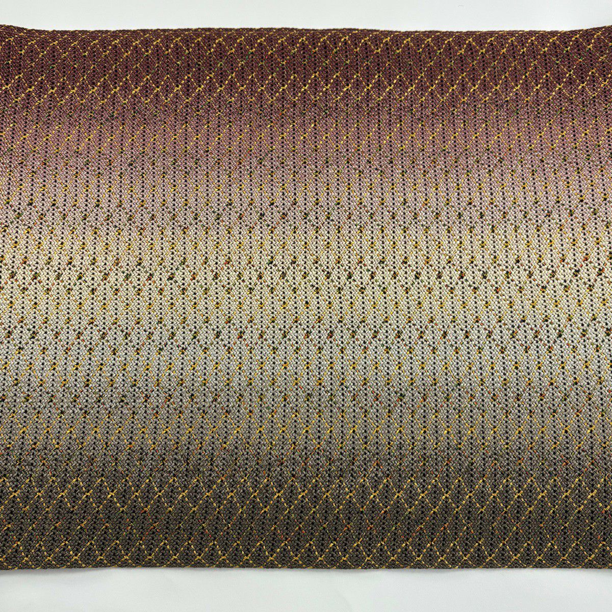 【美品】名古屋帶 秀品級 夏帶 八寸名古屋帶 紋理 幾何學 金絲 小豆色 純蠶絲