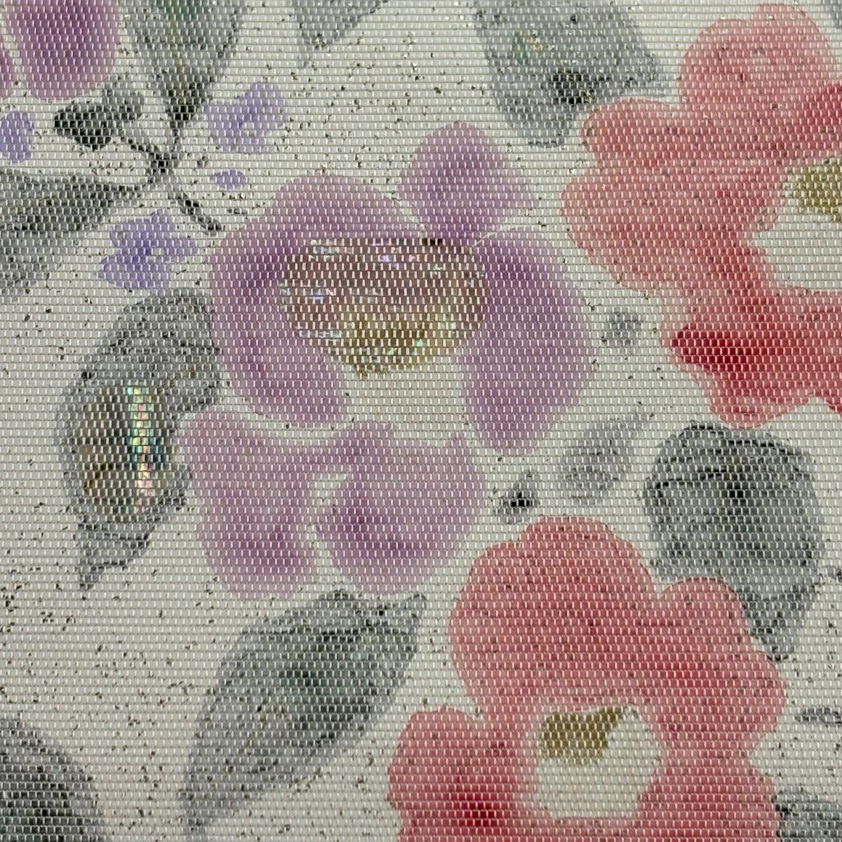 【美品】名古屋帶 秀品級 枝花 螺鈿 金金箔 奶油色 純蠶絲