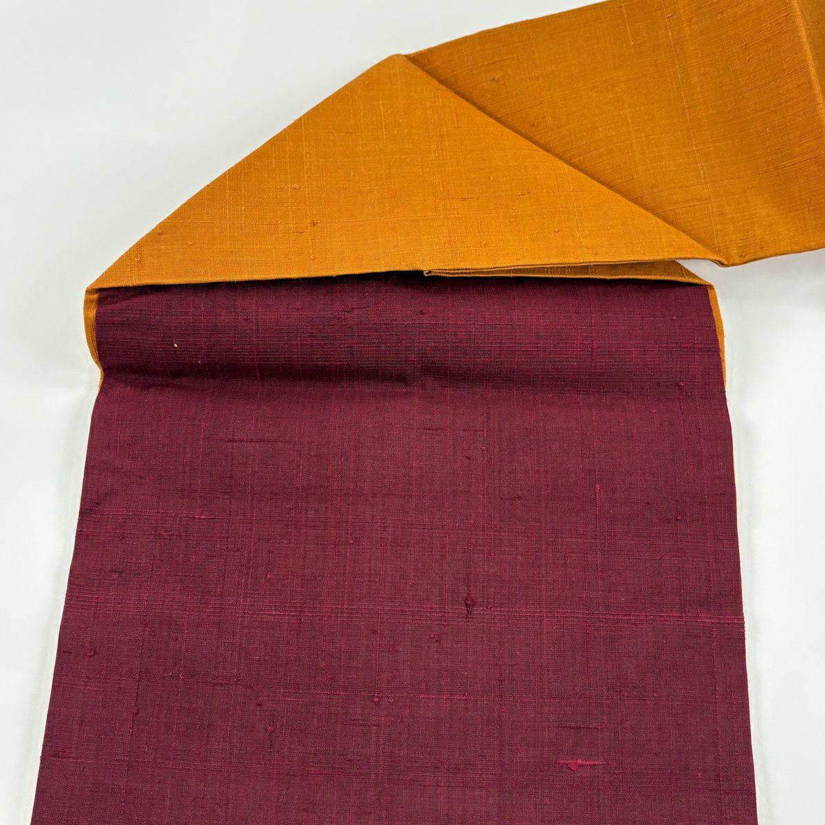 【美品】名古屋帶 秀品級 折仙鶴 紙風船 刺繡 橙色 純蠶絲