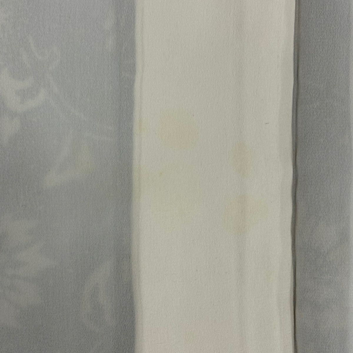 小紋 身長151.5cm 袖長62.5cm S 雙層 花唐草紋 鮫 漸層 深綠 純蠶絲 優品級