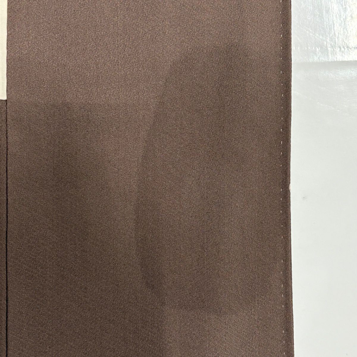 訪問服 身長161.5cm 袖長68cm L 雙層 枝梅花 竹子 金銀彩 灰茶 純蠶絲 秀品級