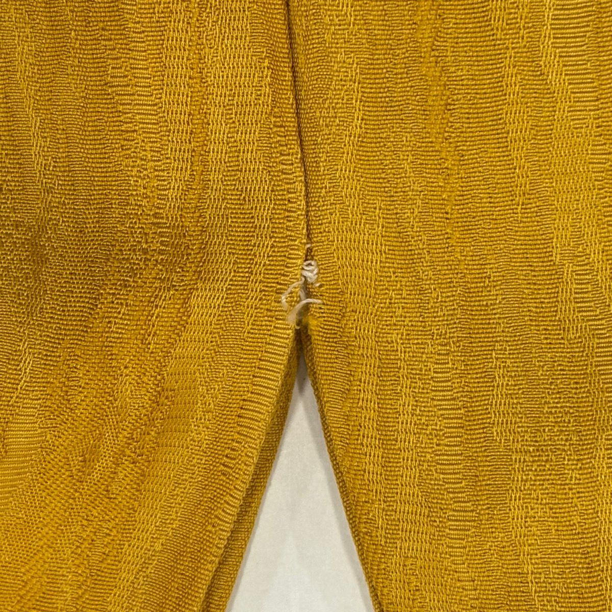振袖禮服 身長166.5cm 袖長69cm L 雙層 雪輪 梅花 金金箔 金銀彩 山吹 純蠶絲 秀品級