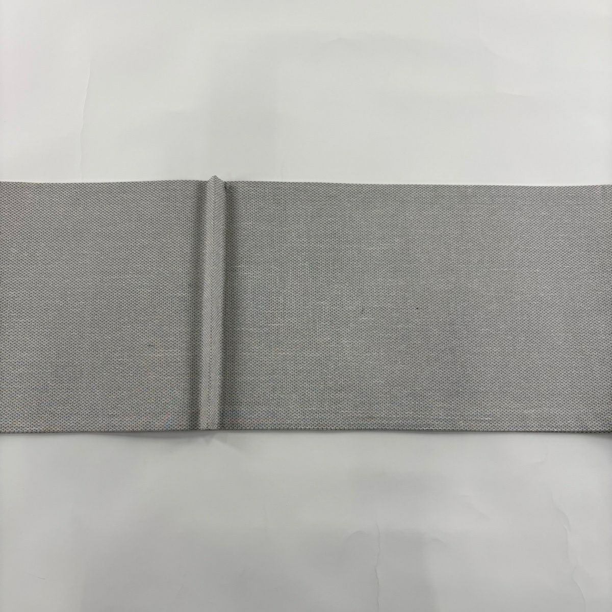 【美品】 袋帶 名品級 瓢箪 變化市松樹 銀線 灰白 六通 純蠶絲