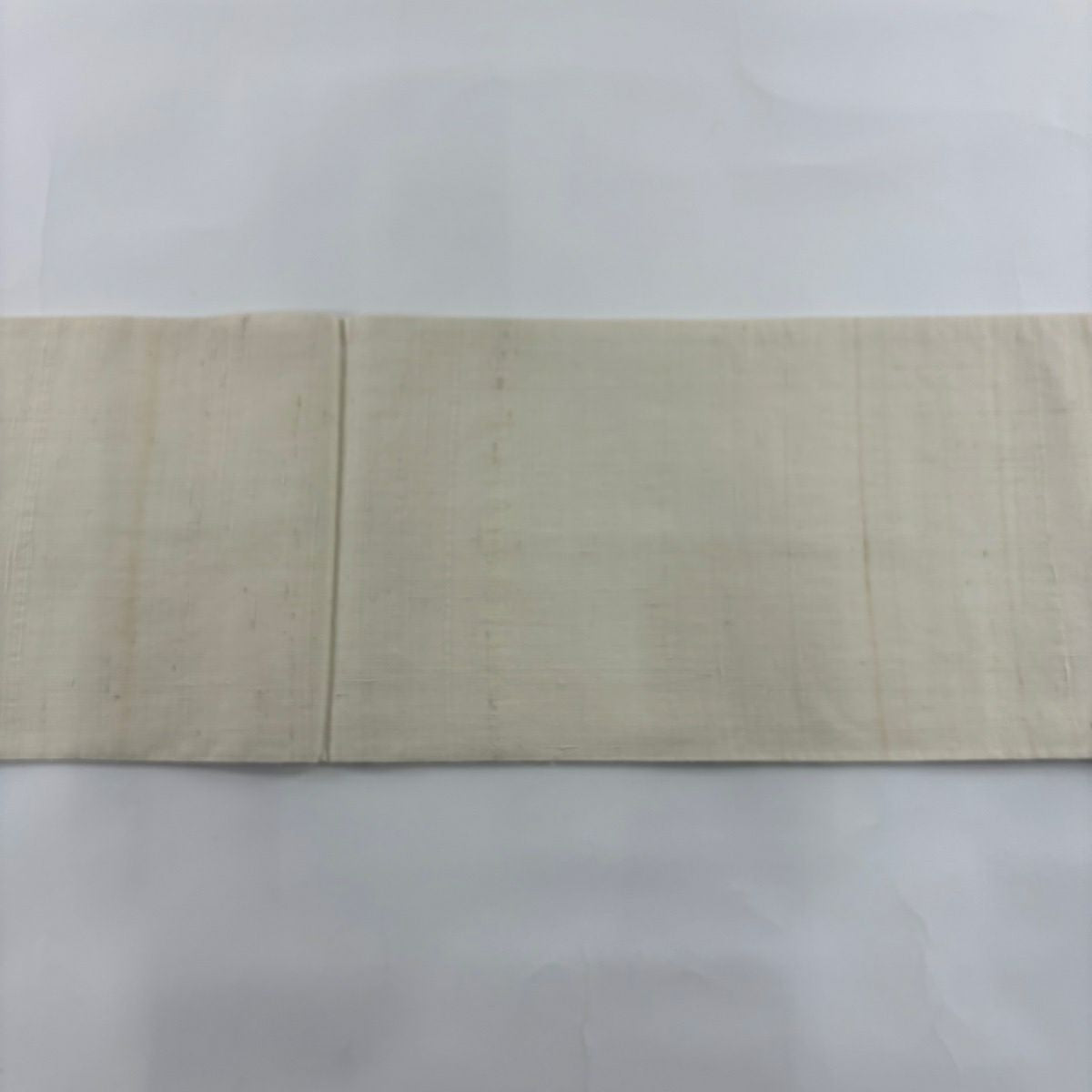 【美品】 袋帶 名品級 紬織織 コプト圖案 鳥 青灰 六通 純蠶絲