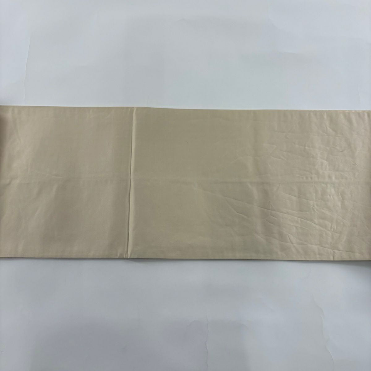 袋帶 名品級 草花紋紋 菱 唐織 金金箔 淡黃 六通 純蠶絲
