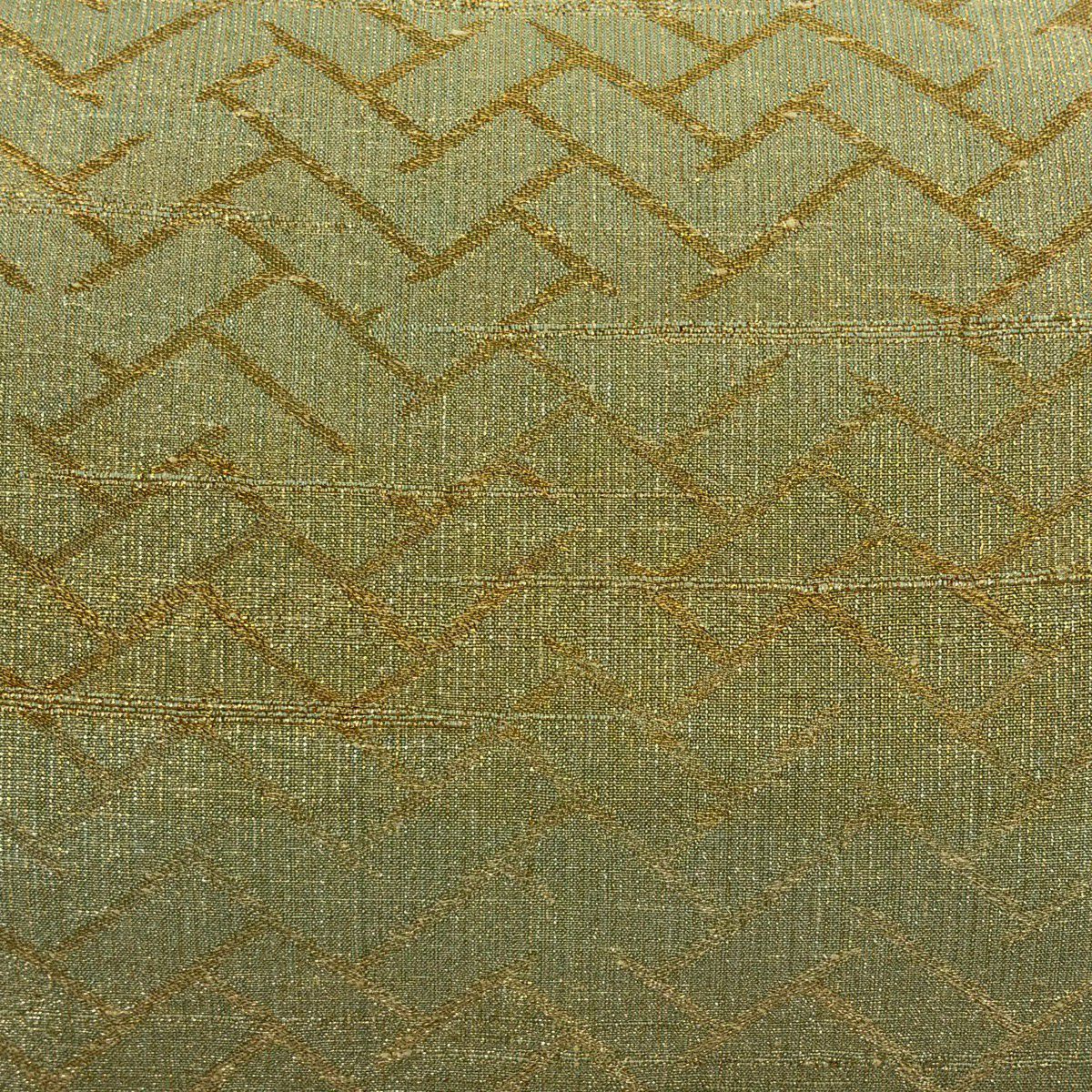 【美品】 袋帶 逸品級 桝屋高尾 有落款 關西仕立 名物裂文檜垣 段紋 淡綠 六通 純蠶絲