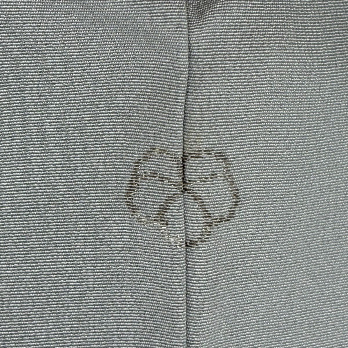 訪問服 身長158.5cm 袖長63cm S 雙層 落款あり 枝花 青灰 純蠶絲 秀品級 一つ紋