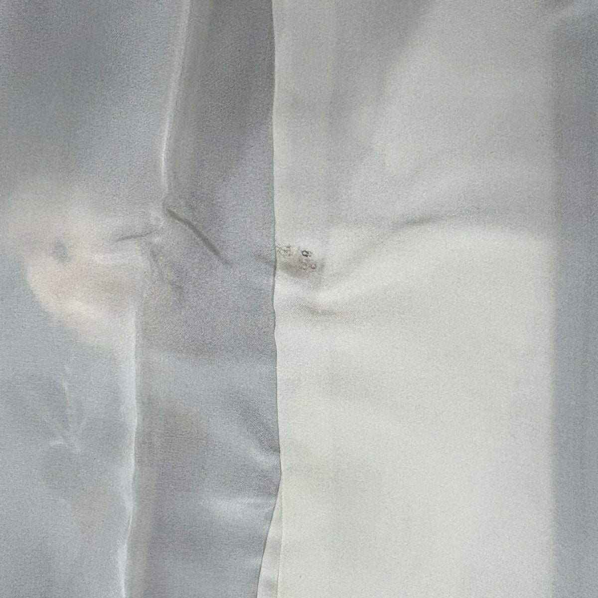 訪問服 身長158.5cm 袖長63cm S 雙層 落款あり 枝花 青灰 純蠶絲 秀品級 一つ紋