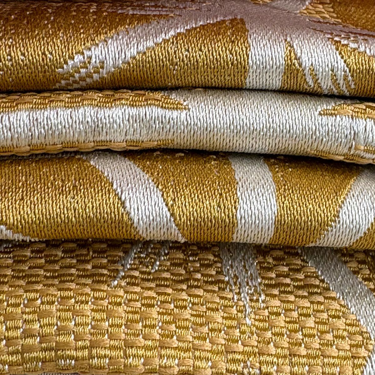 半幅帶 優品級 麻葉 山吹茶 化纖