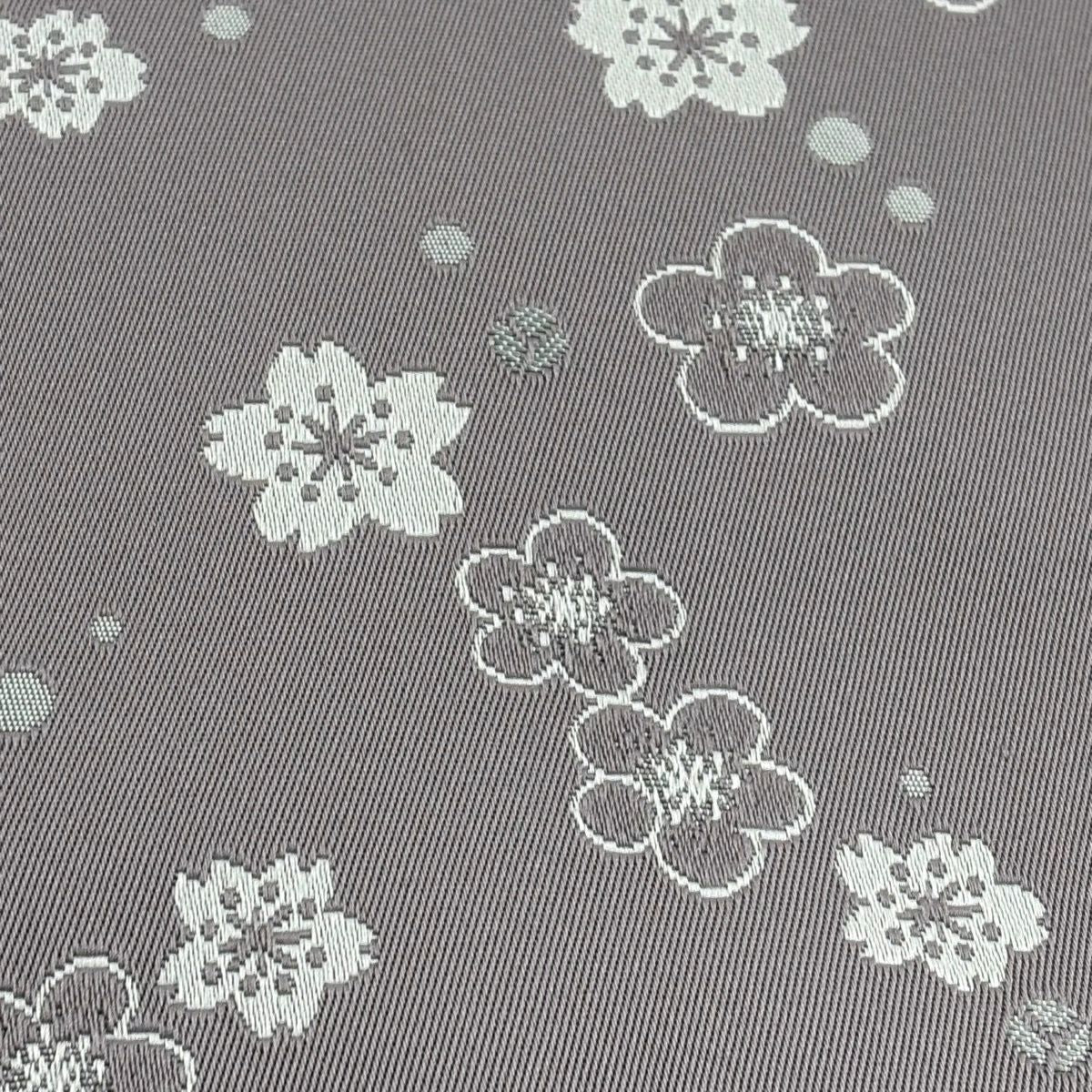 【美品】半幅帶 優品級 梅花 櫻花 灰 化纖
