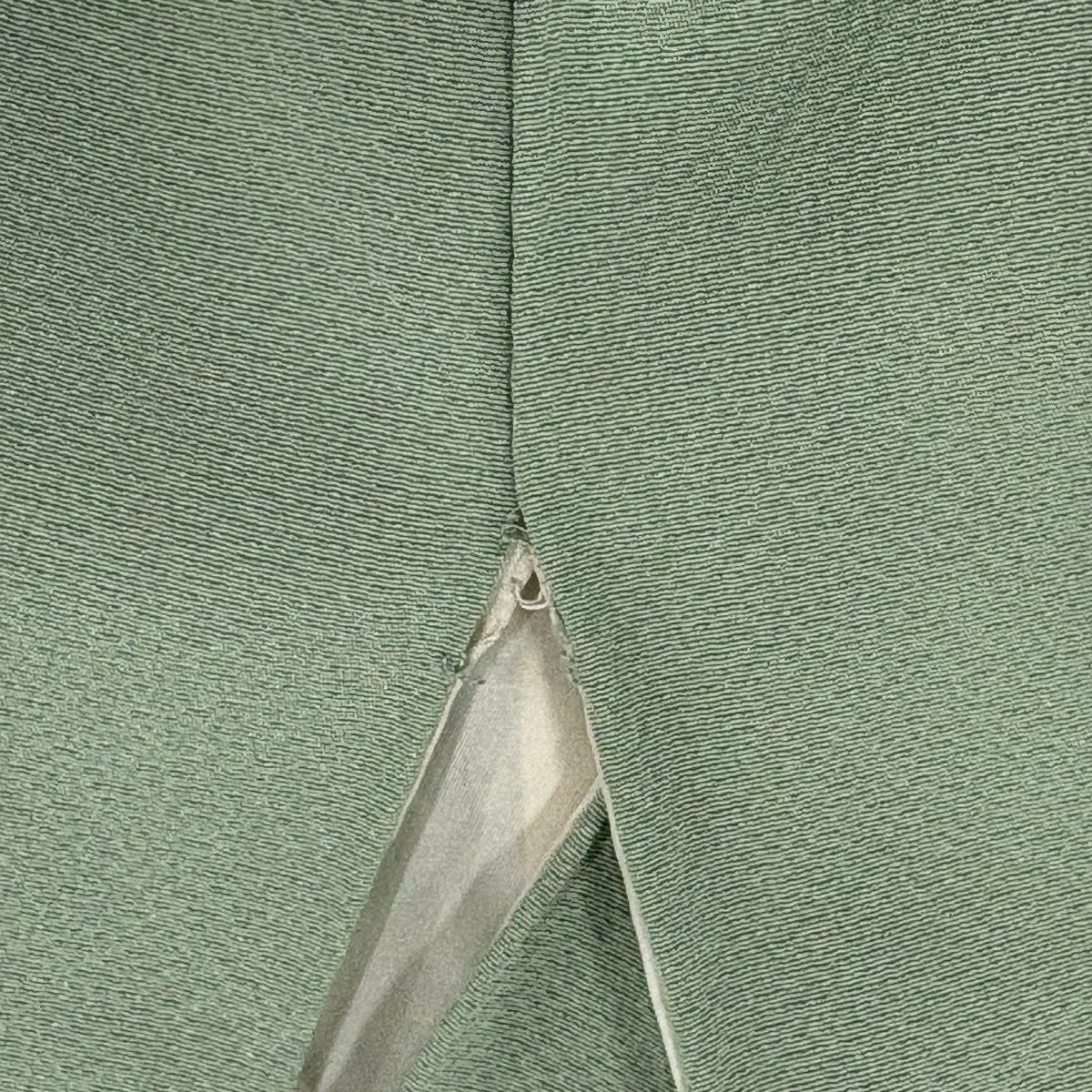 付下 身長156.5cm 袖長63cm S 雙層 翠山工房 大和 落款あり 辻花染 分染 漸層 淡綠 純蠶絲 名品級