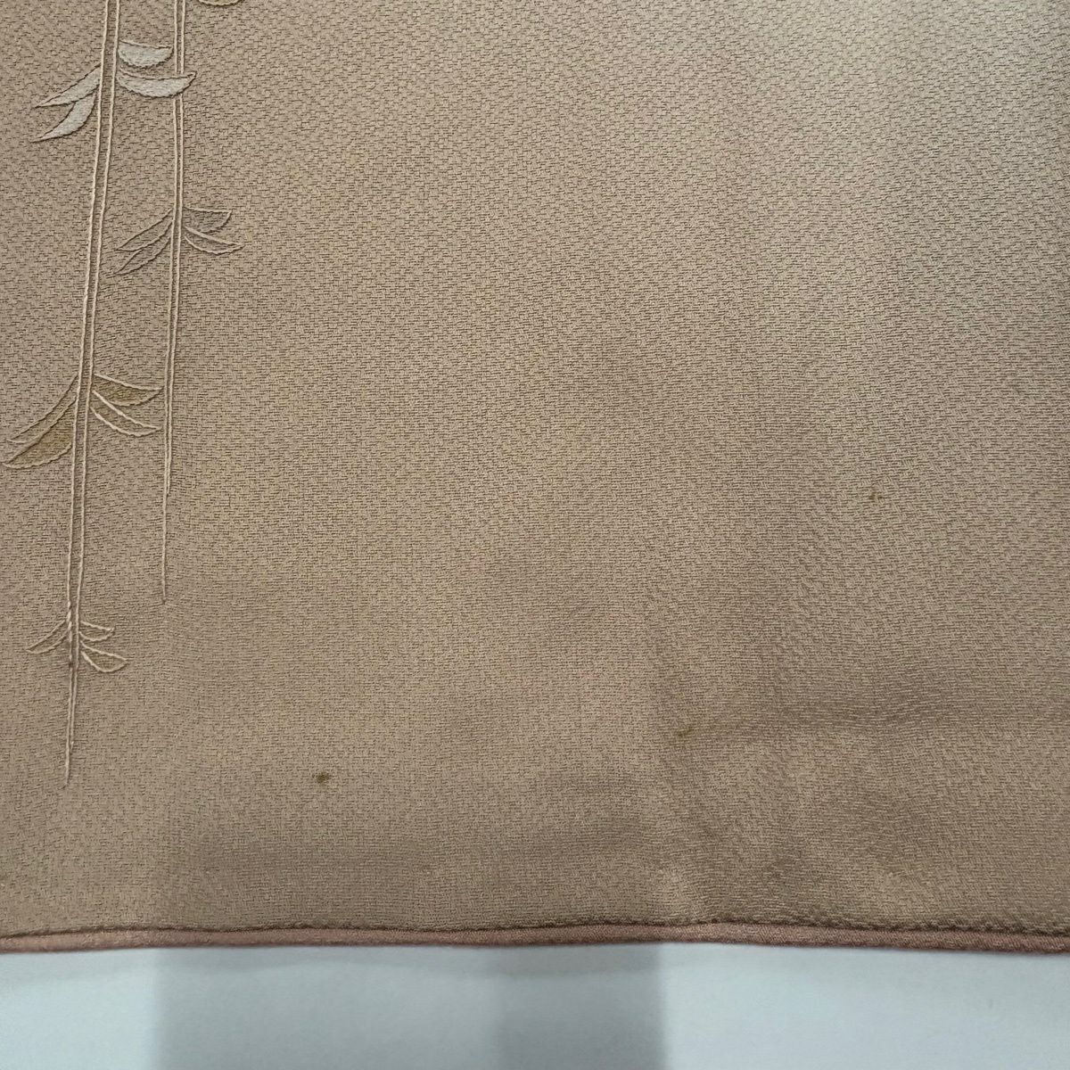 訪問服 身長163.5cm 袖長66.5cm M 雙層 橘色 琴 蘇州刺繡 漸層 淡粉色 純蠶絲 名品級 一個紋