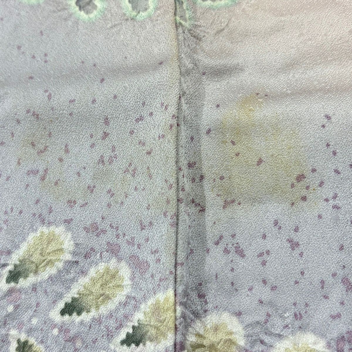 訪問服 身長160cm 袖長65cm M 雙層 辻花染 染分 逐漸淡化 淺粉色 純蠶絲 優品級