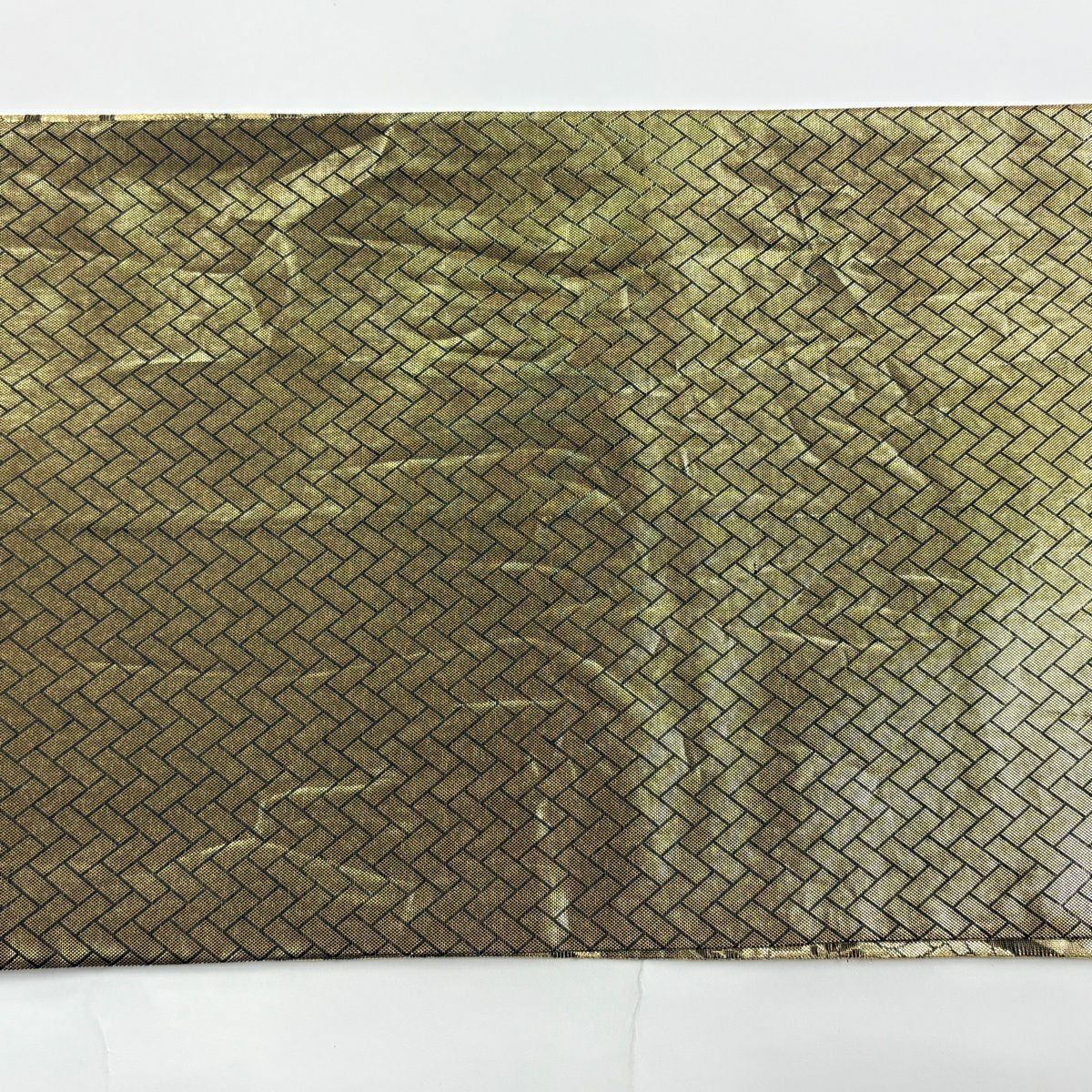 【美品】 袋帶 秀品級 振袖禮服禮服用 蝶 草花紋 金金箔 金銀彩 金色 六通 純蠶絲