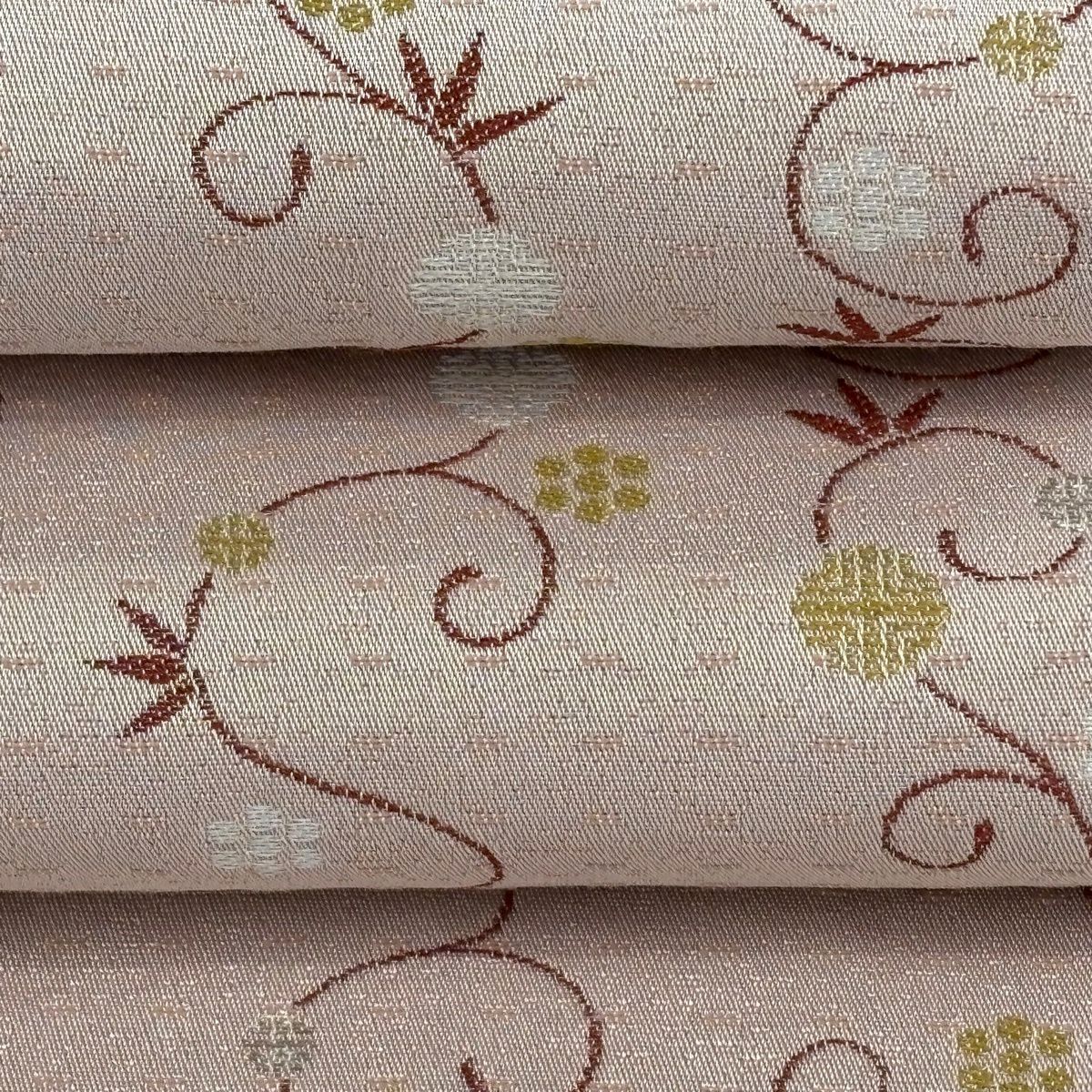 【美品】半幅帶 優品級 笹蔓 淺粉色 化纖