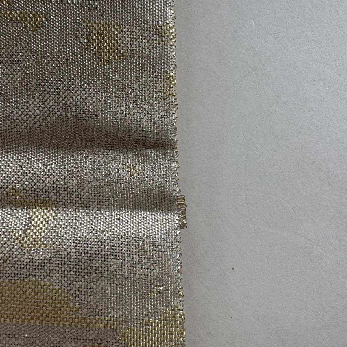 袋帶 名品級 若松樹 花鳥 金絲 金金箔 金 六通 純蠶絲