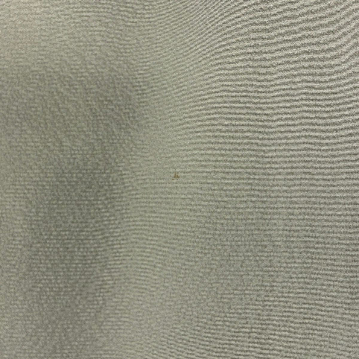 訪問服 身長150cm 袖長65.5cm M 雙層 落款有 辻花染 染分 ぼかし 灰綠 純蠶絲 名品級