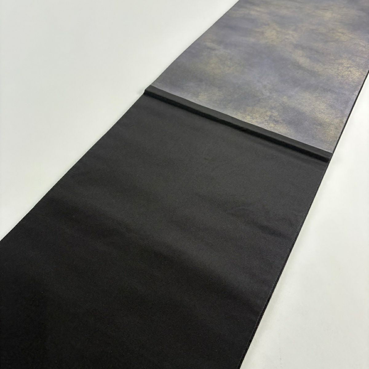【美品】 袋帶 秀品級 源氏香 松樹葉 金金箔 金銀彩 茶綠 お太鼓圖案 純蠶絲