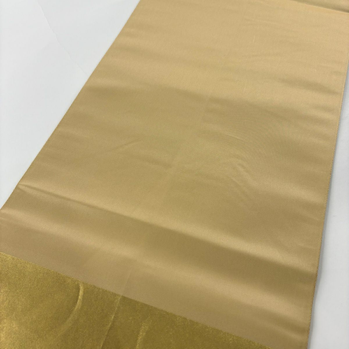 【美品】 袋帶 秀品級 松樹 金金箔 金色 大鼓圖案 純蠶絲