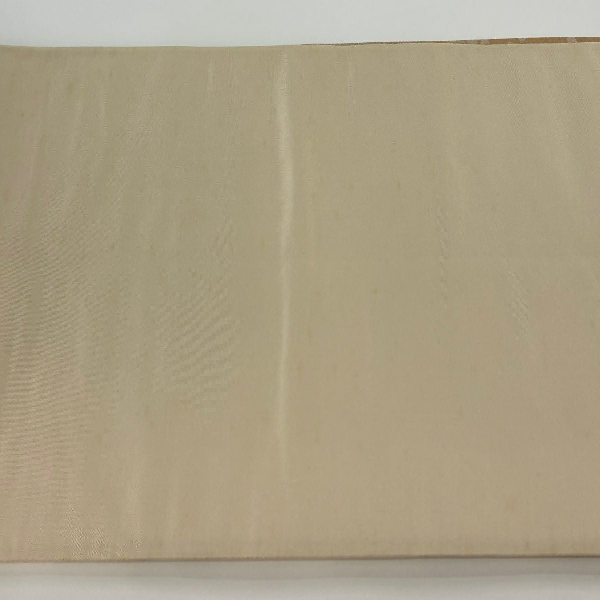 袋帶 逸品級 じゅらく 落款 じゅらく帝王紫 圓文 仙鶴 金絲 刺繡 米色 六通 純蠶絲