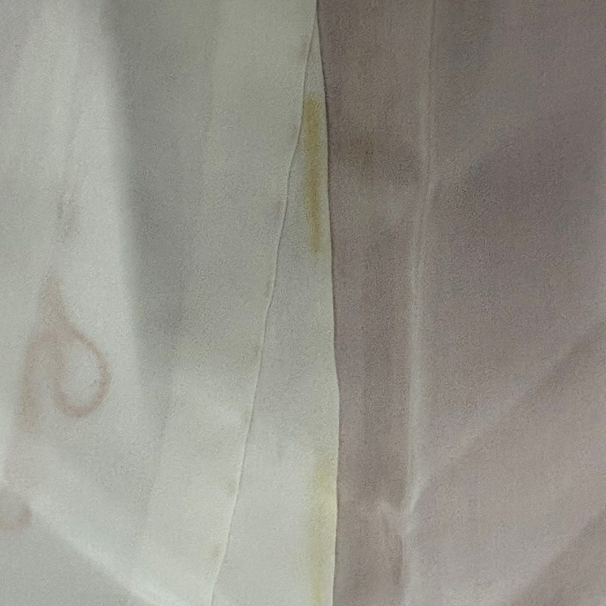 訪問服 身長162.5cm 袖長65cm M 雙層 龜甲 枝梅花 絞染 刺繡 橙色 純蠶絲 秀品級
