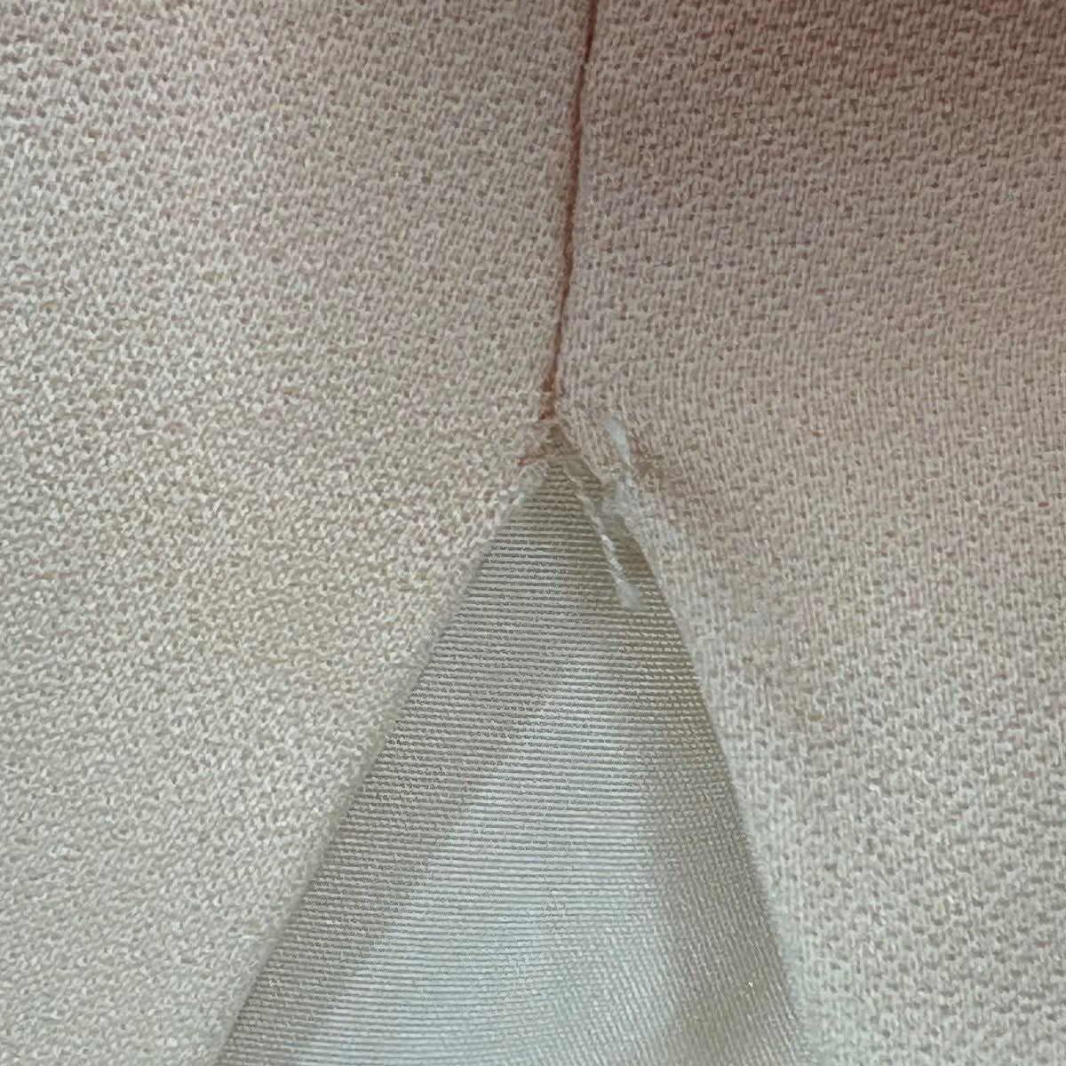 振袖禮服 身長159.5cm 袖長63.5cm S 雙層 大和 牡丹 蝶 金銀彩 漸層 奶油色 純蠶絲 優品級