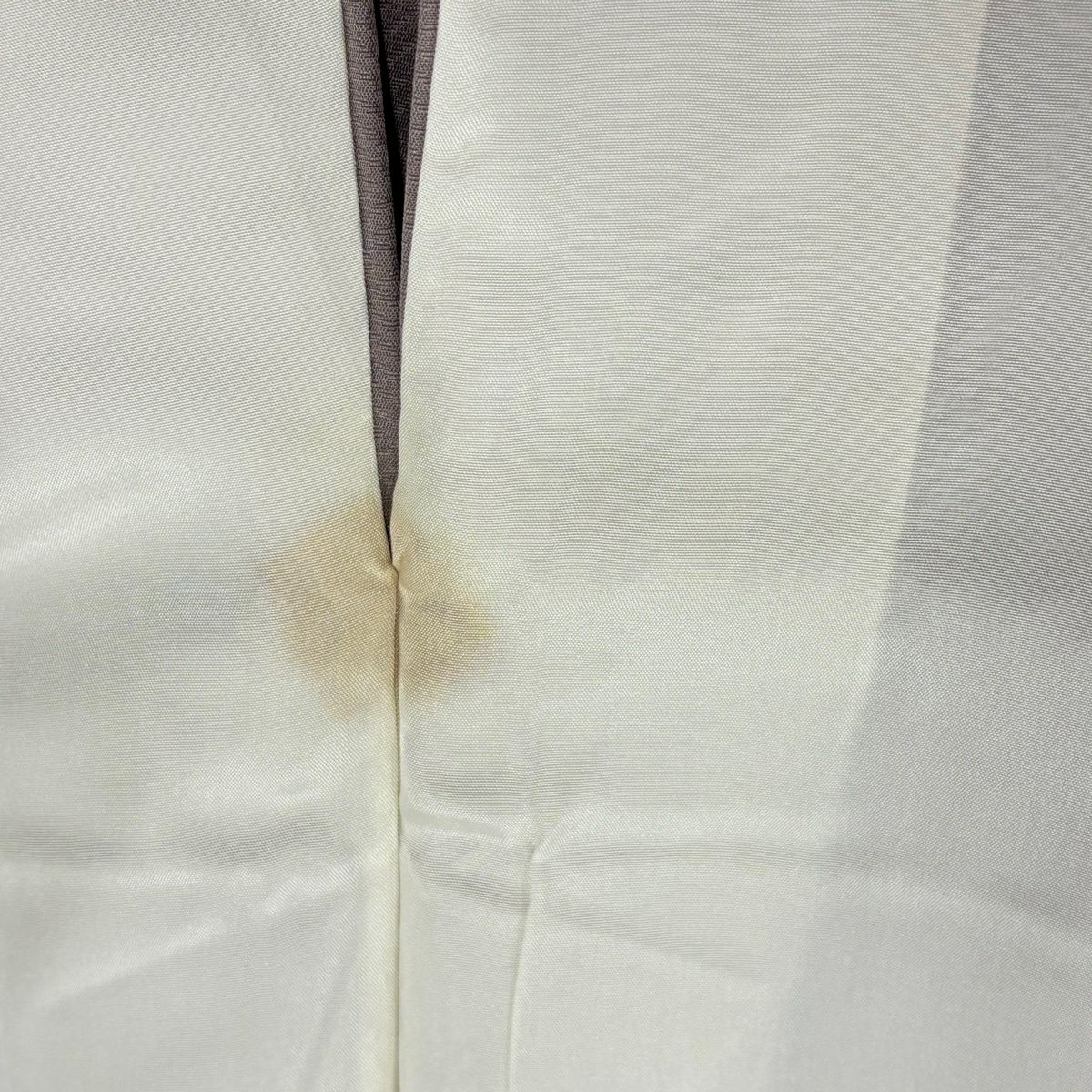 色留袖禮服 身長155cm 袖長63cm S 雙層 枝梅花 菖蒲 金銀彩 灰紫 純蠶絲 秀品級