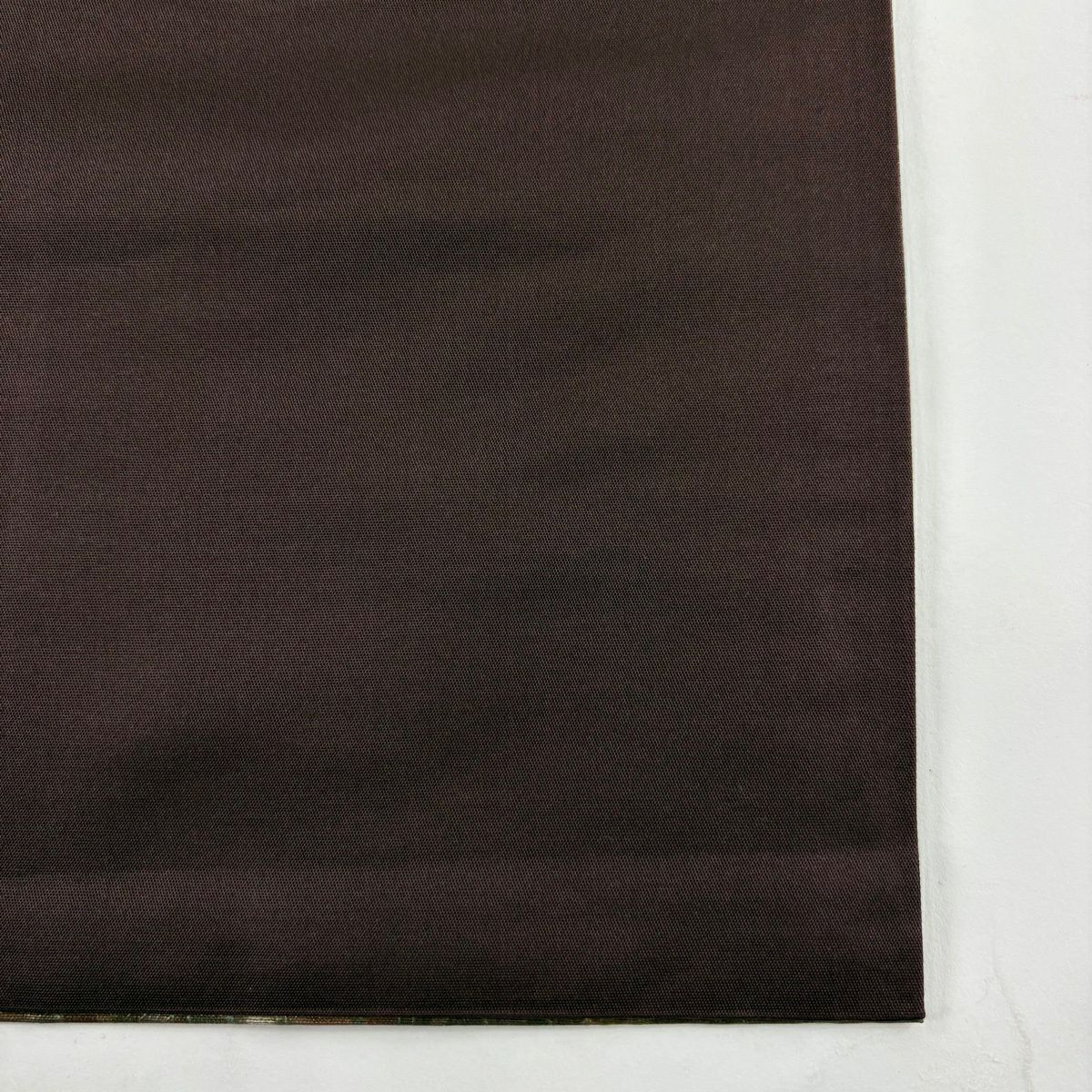【美品】 袋帶 秀品級 花鳥 縞 金彩裝飾 茶 全通 純蠶絲