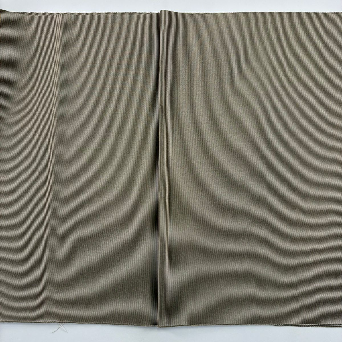 【美品】 開口名古屋帶 優品級 七寶紋 桐 金絲 刺繡 淺茶 純蠶絲