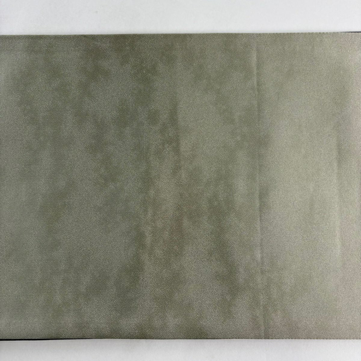 【美品】 袋帶 名品級 葉柄 四葉草 金金箔 灰綠 大鼓圖案 純蠶絲