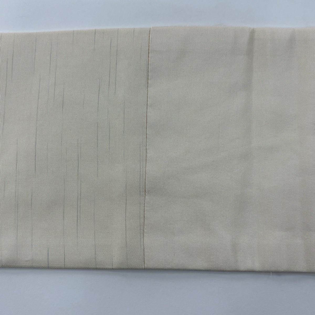 名古屋帶 秀品級 松樹竹子梅花 銀霞 金絲 奶油色 純蠶絲
