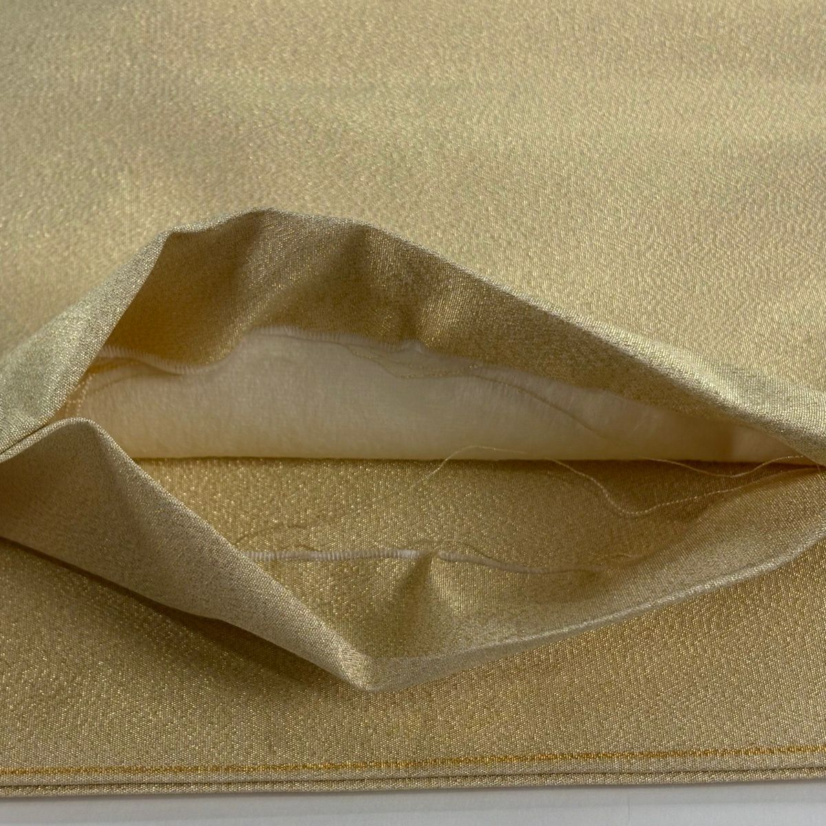 袋帶 秀品級 人物 雲紋 金絲 刺繡 金色 大鼓圖案 純蠶絲
