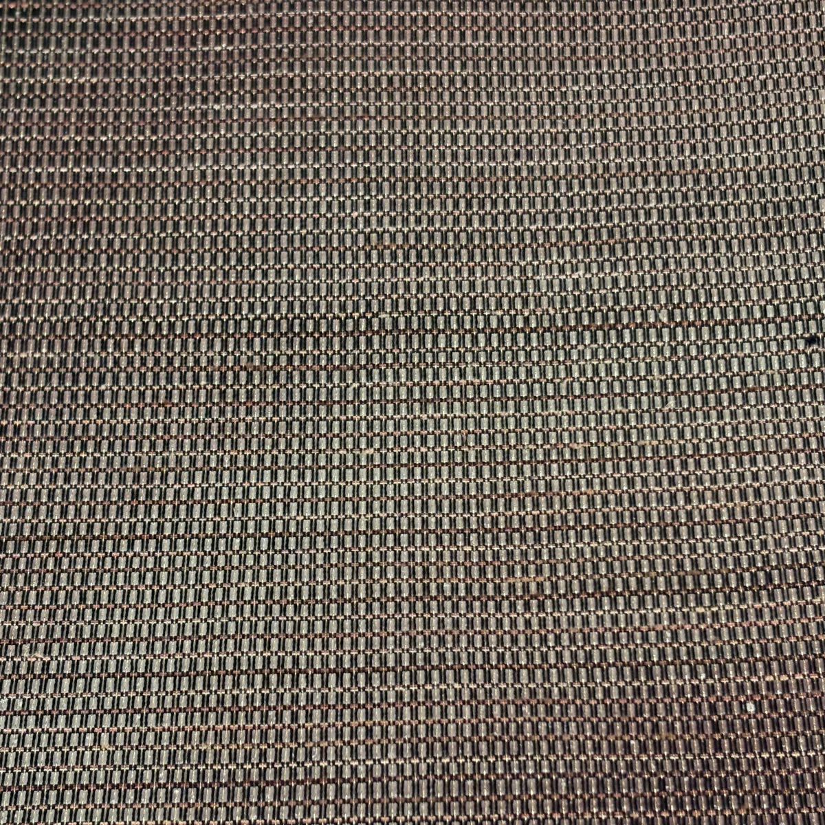 【美品】 袋帶 秀品級 幾何圖案 金絲 金銀彩 灰茶 全通 純蠶絲