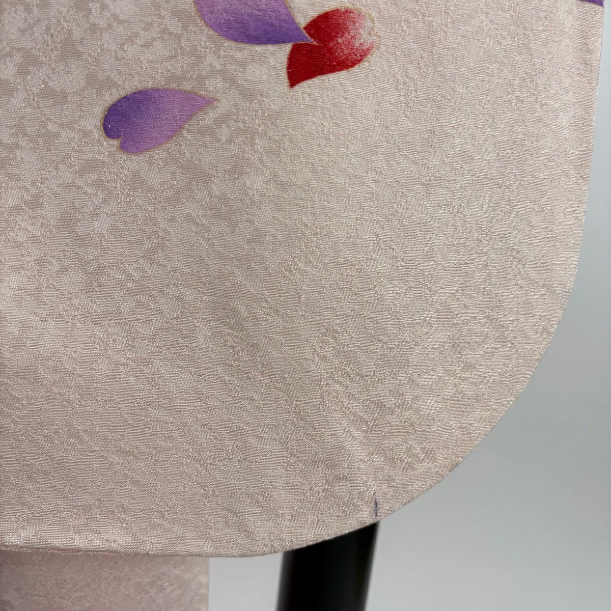 振袖禮服 身長171.5cm 袖長67cm M 雙層 手鞠 櫻花 金銀彩 紅 純蠶絲 逸品級