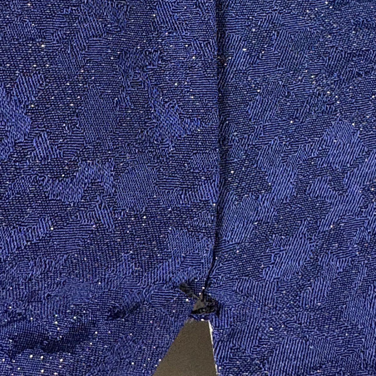 【美品】振袖禮服 身長166cm 袖長69cm L 雙層 辻花染 金銀彩 絞染 深藍 純蠶絲 逸品級