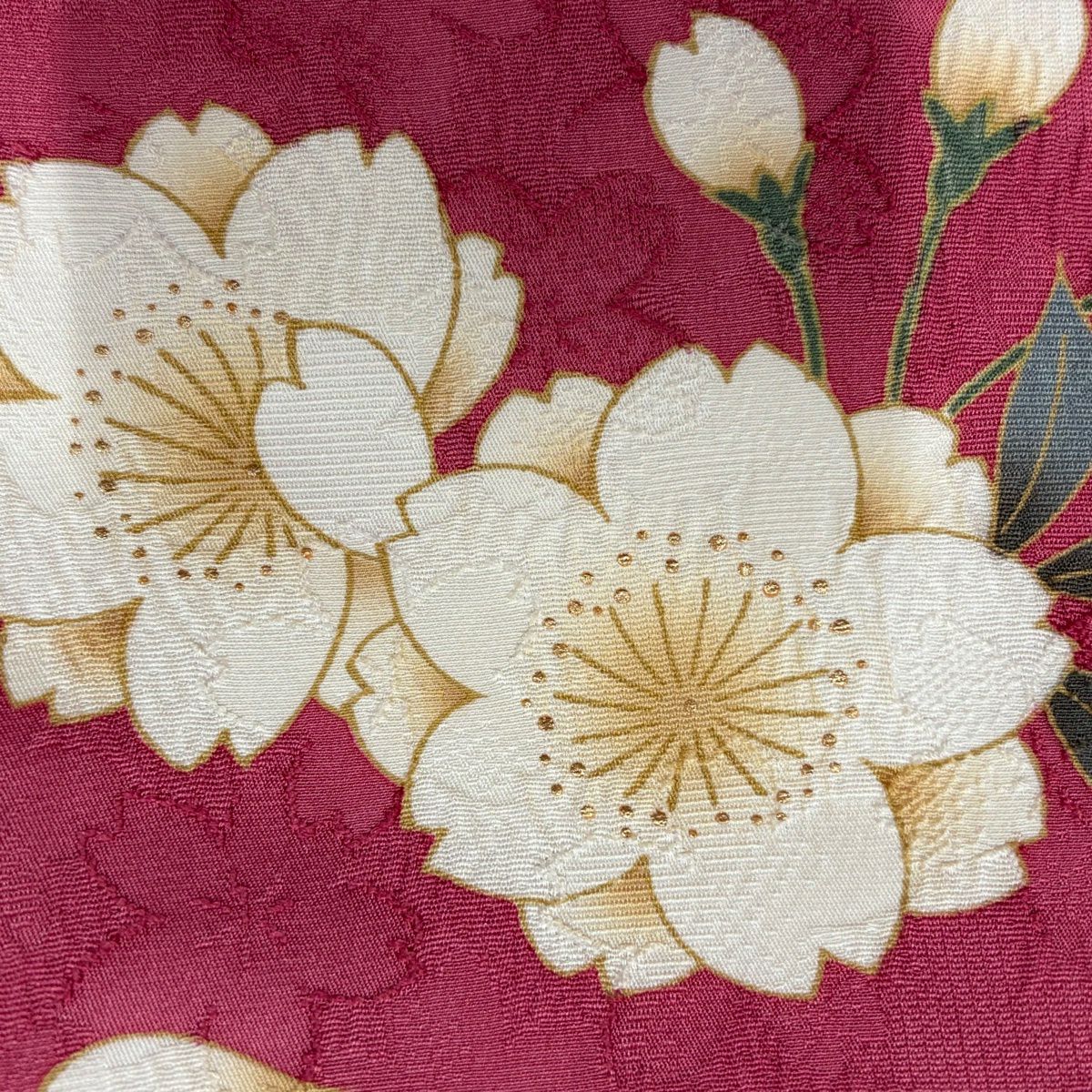 【美品】振袖禮服 身長162cm 袖長67cm M 雙層 櫻花花瓣 金金箔 金銀彩 粉色 純蠶絲 秀品級