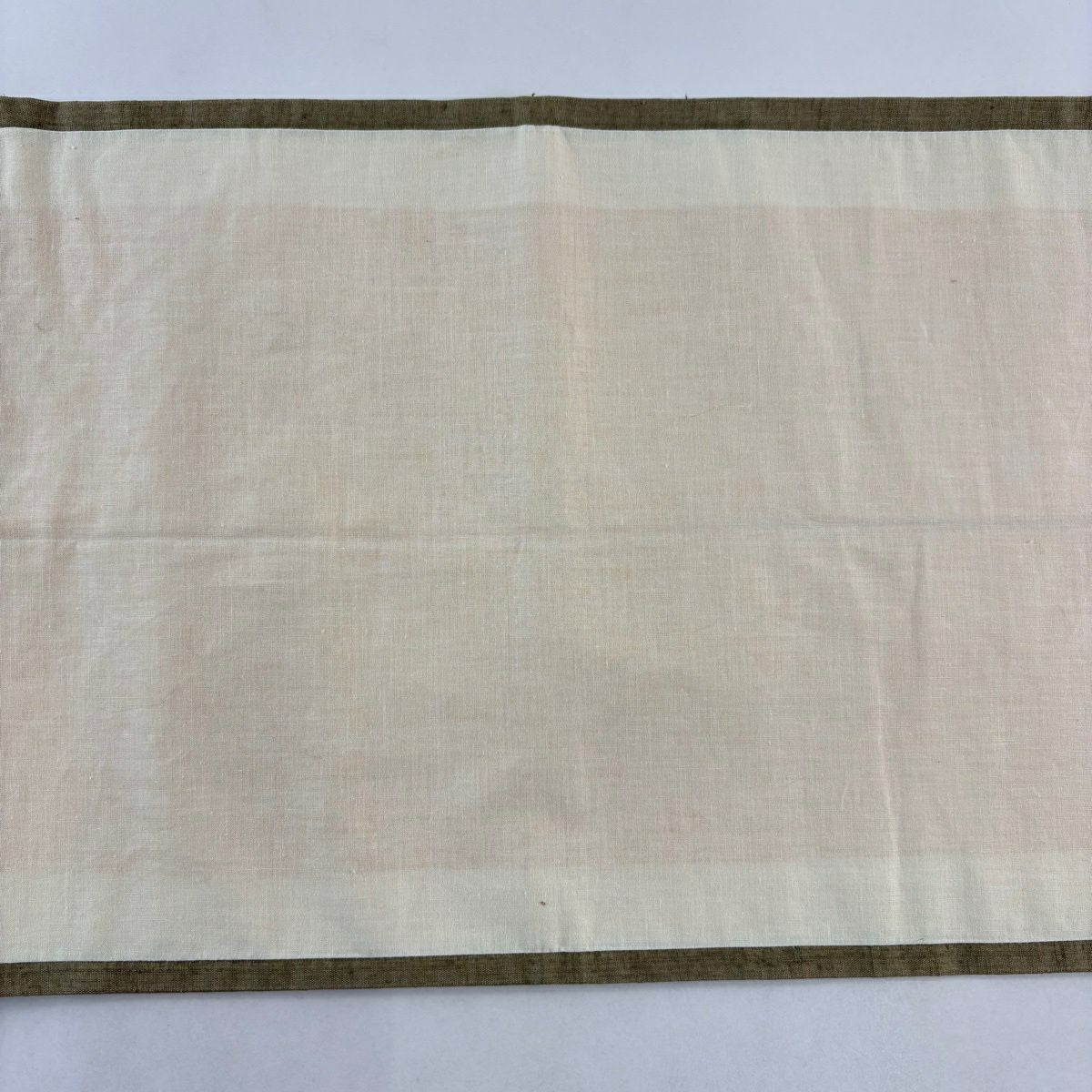 【美品】 開口名古屋帶 優品級 紬織織 草花紋紋 幾何學刺繡 灰綠 純蠶絲