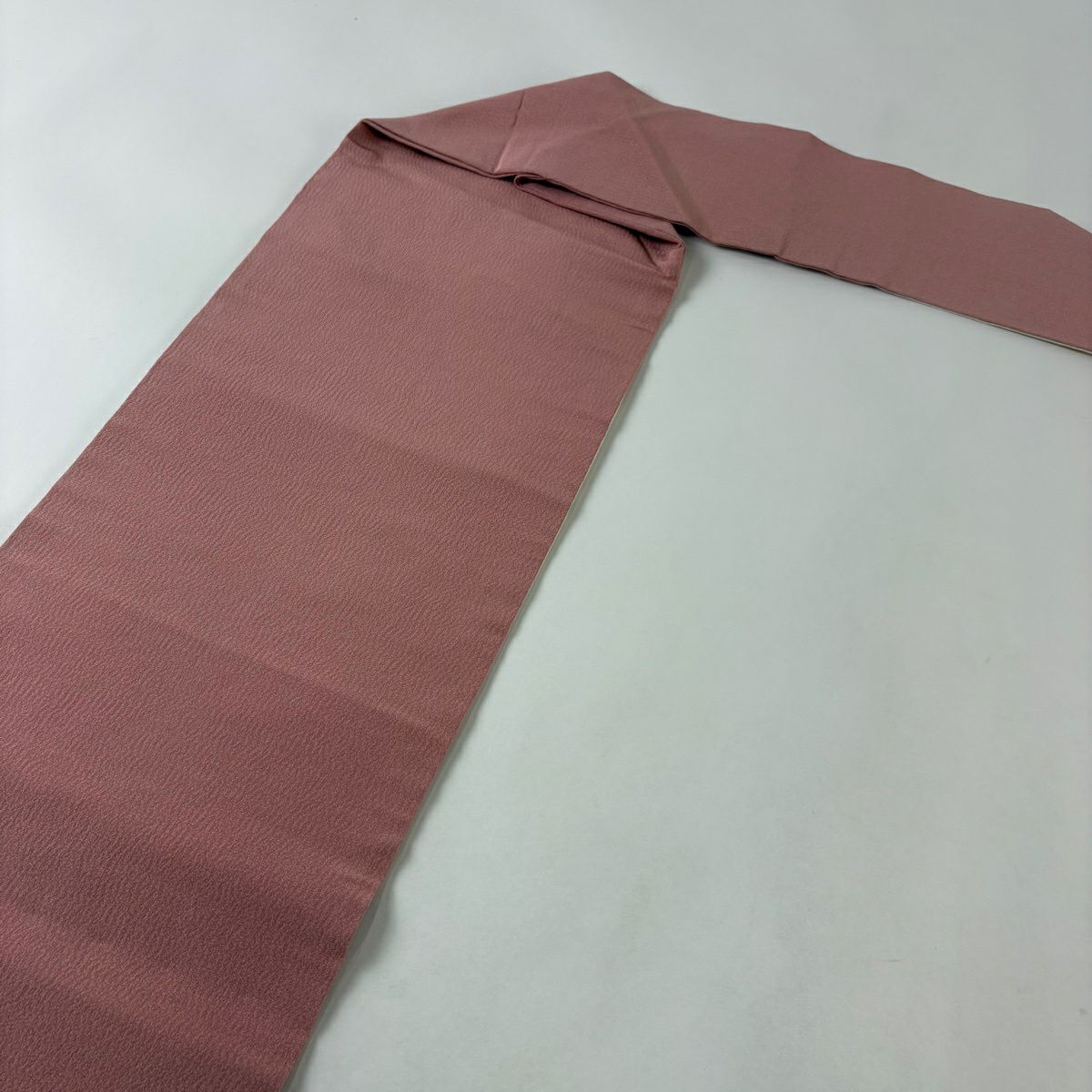 名古屋帶 秀品級 落款有 山科春宣 樹木 遠山 金彩裝飾 粉紅 純蠶絲