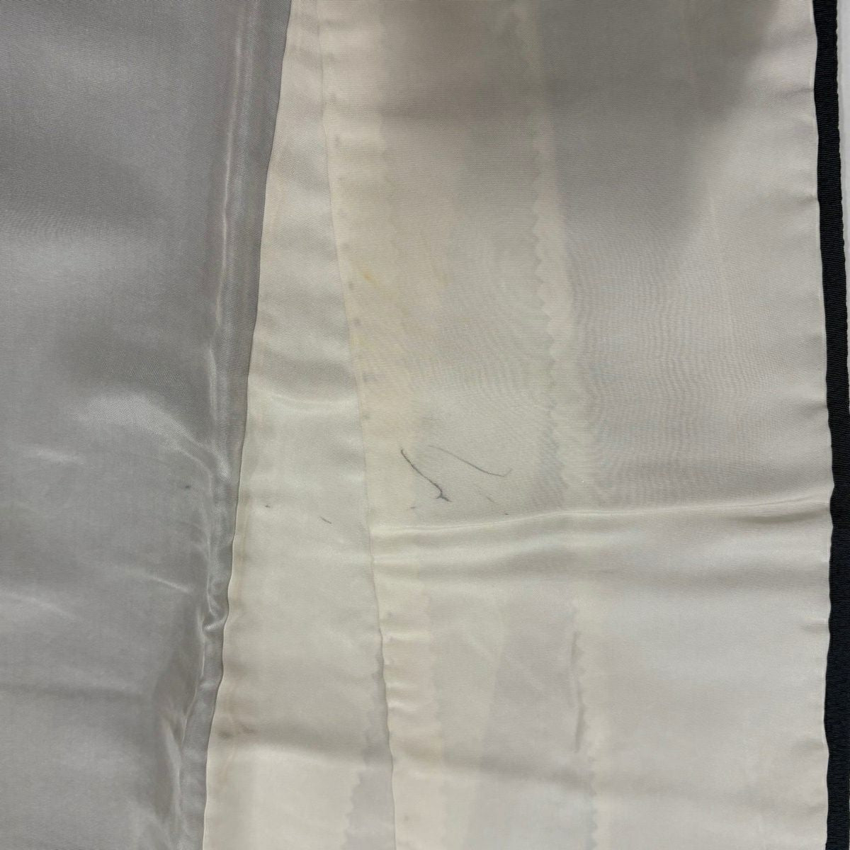 付下 身長155.5cm 袖長63cm S 雙層 源氏香 櫻花 金銀彩 深綠 純蠶絲 秀品級
