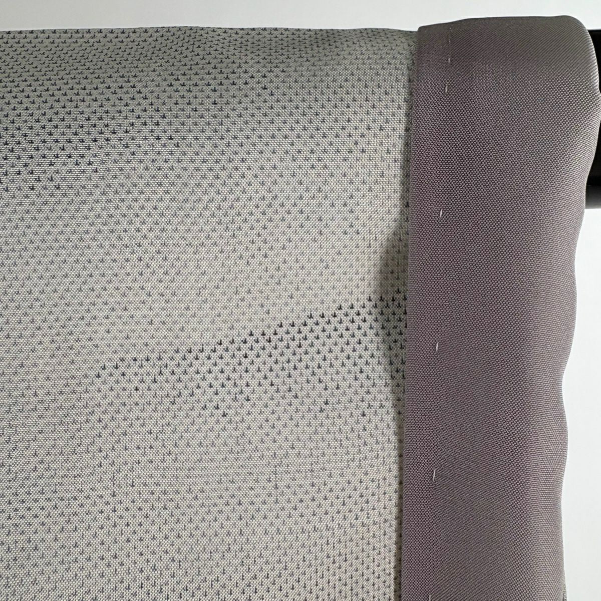 【美品】 紬織 身長164cm 袖長67.5cm L 雙層 幾何圖案 灰白 純蠶絲 逸品級