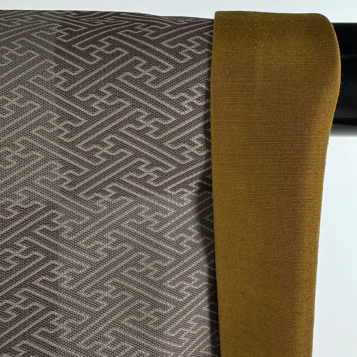 【美品】 付下 身長160cm 袖長65cm M 雙層 お召地 名物裂圖案 紗綾形 灰紫 純蠶絲 逸品級