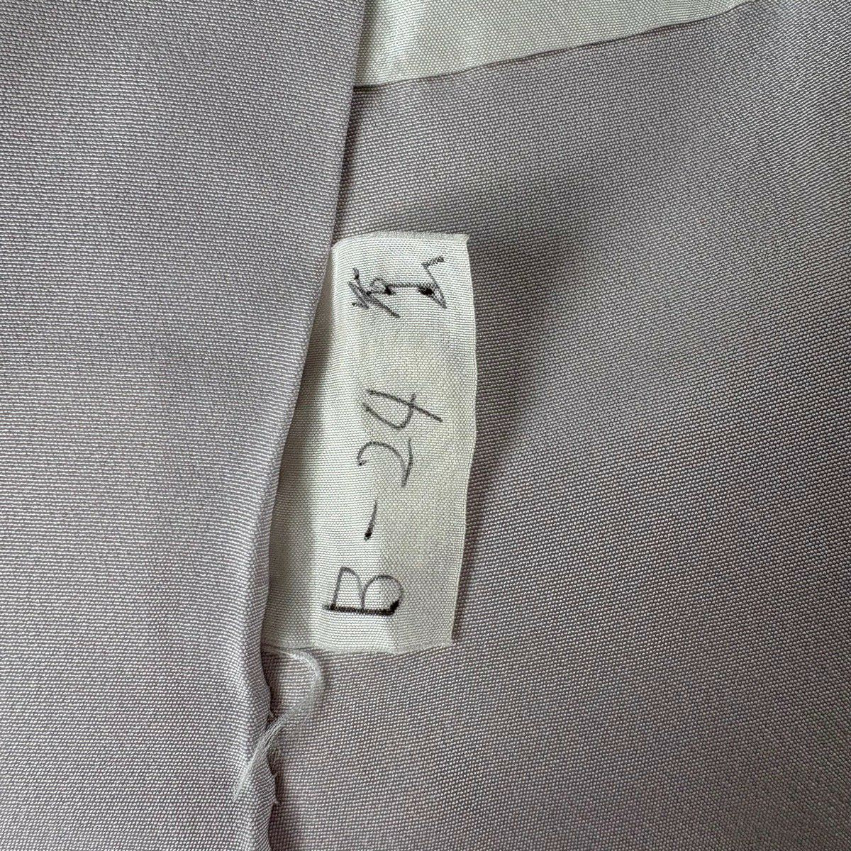 振袖禮服 身長163.5cm 袖長67cm M 雙層 梅花 唐草紋 銀通 金絲 奶油色 純蠶絲 逸品級