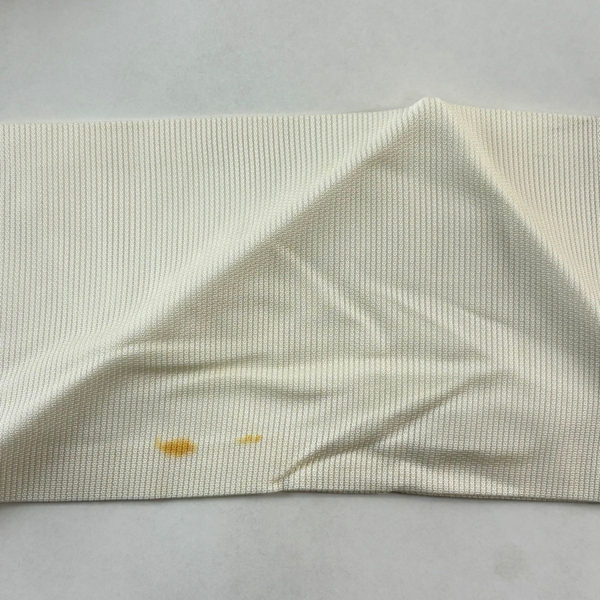 名古屋帶 秀品級 夏帶 絽 幾何圖案 金銀線 奶油色 純蠶絲