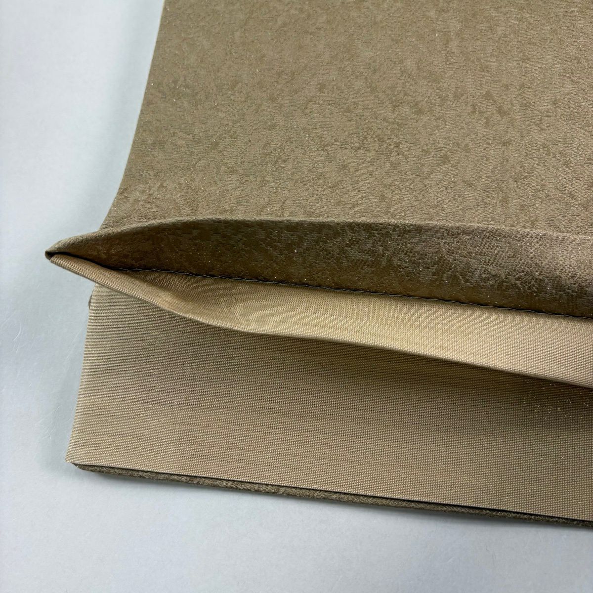 【美品】 袋帶 秀品級 樽本伊勢蔵 落款あり 姫 ヱ霞 銀通 金銀彩 茶 お太鼓柄 純蠶絲