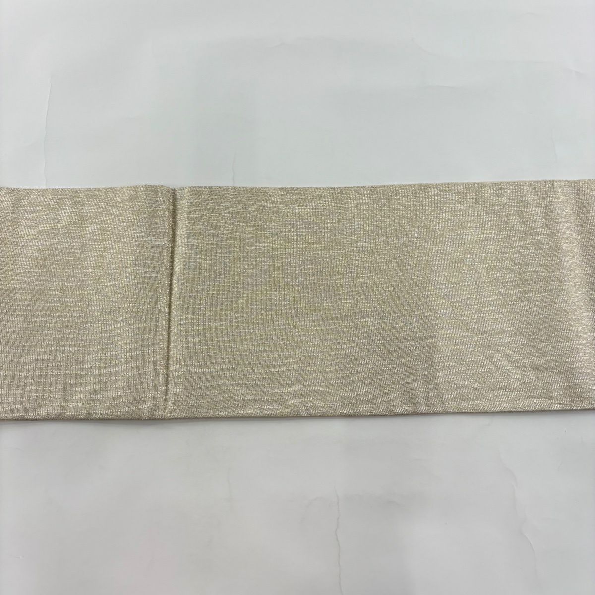 【美品】 袋帶 秀品級 落款あり 東洋聖華紋 金銀彩 金金箔 奶油 六通 純蠶絲