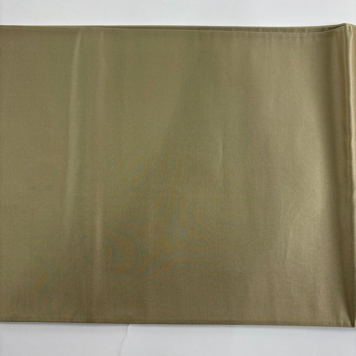 【美品】 袋帶 秀品級 花唐草紋 市松樹 金絲 金金箔 茶綠 六通 純蠶絲