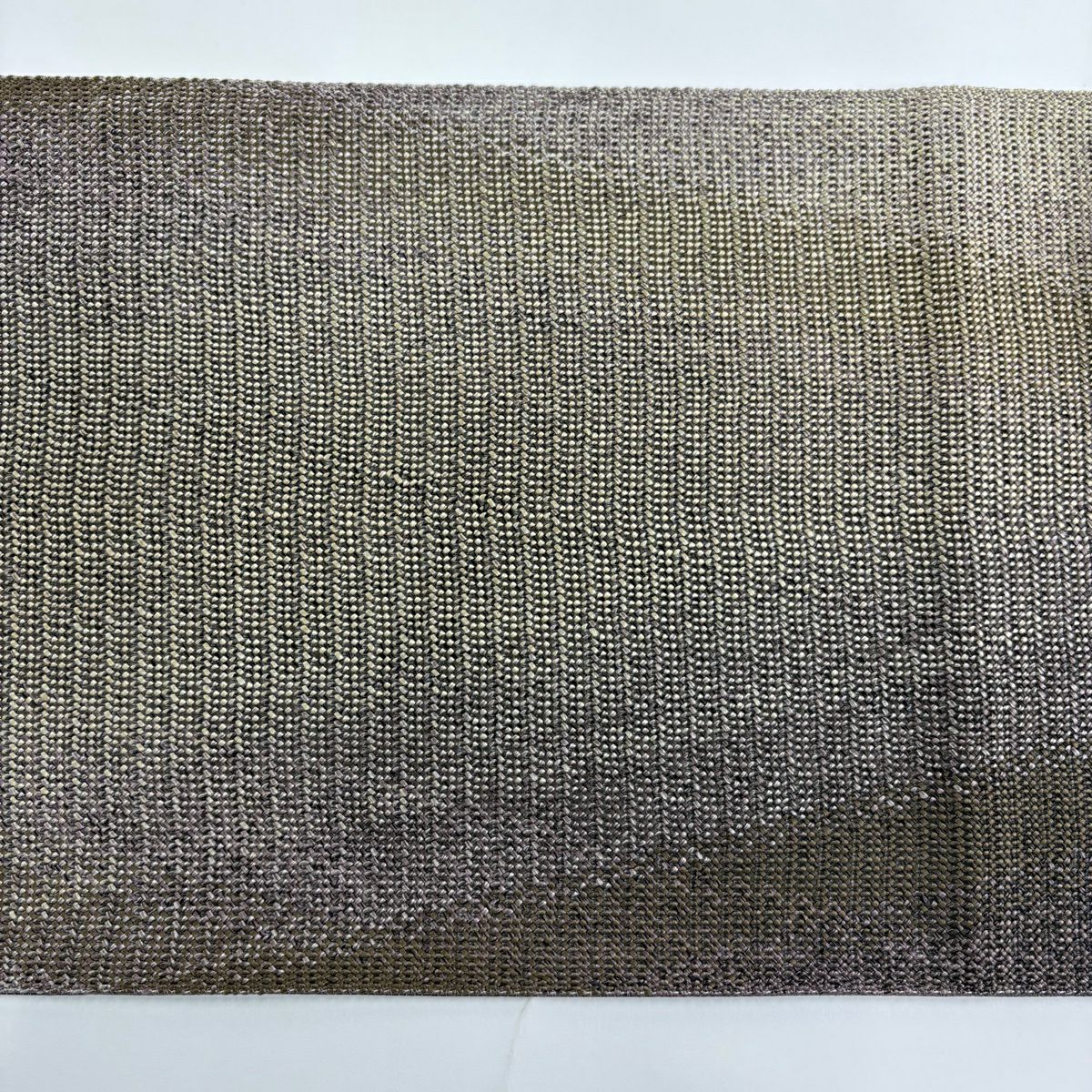 【美品】 袋帶 秀品級 斜格子 幾何圖案 金絲 灰紫 全通 純蠶絲